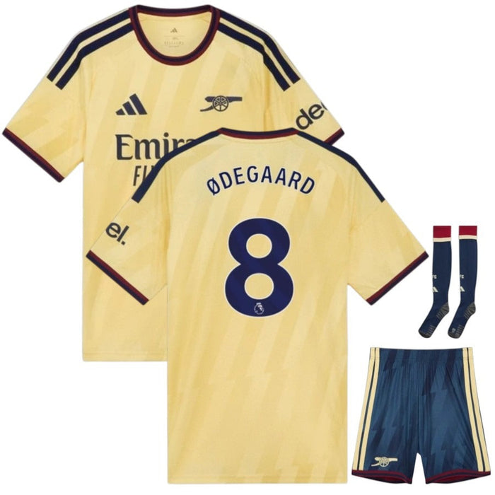 Kit Enfant Arsenal Odegaard 2026 2027 Pas Cher - 90+3 | Maillot de Foot Enfant Pas Cher 2026 2027