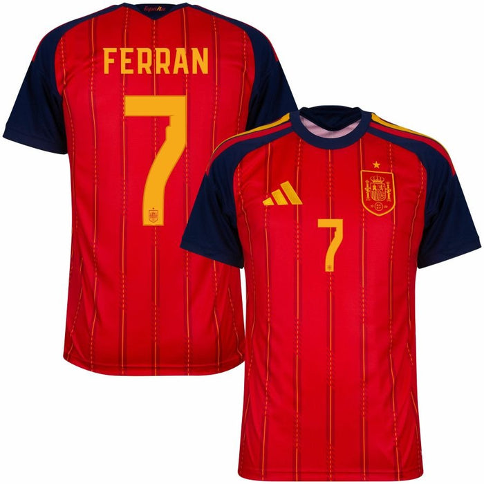 Maillot Espagne Ferran Domicile Homme 2026 2027 Pas Cher - 90+3 | Maillot de Foot Pas Cher 2026 2027