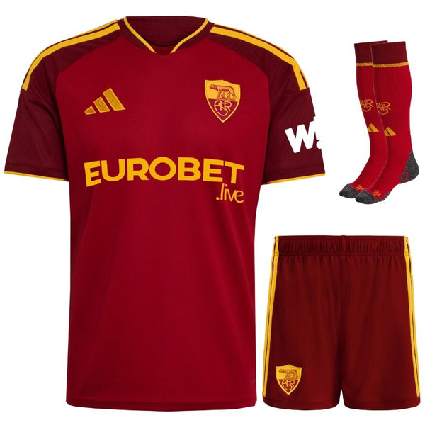 Maillot AS Roma 2026 2027 Pas Cher Maillot Kit Enfant - 90+3 - Maillot de Foot Pas Cher