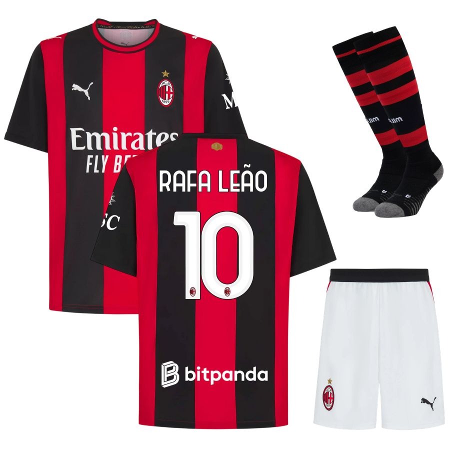 Maillot Milan AC Rafael Leao 2026 2027 Pas Cher Maillot Kit Enfant - 90+3 - Maillot de Foot Pas Cher