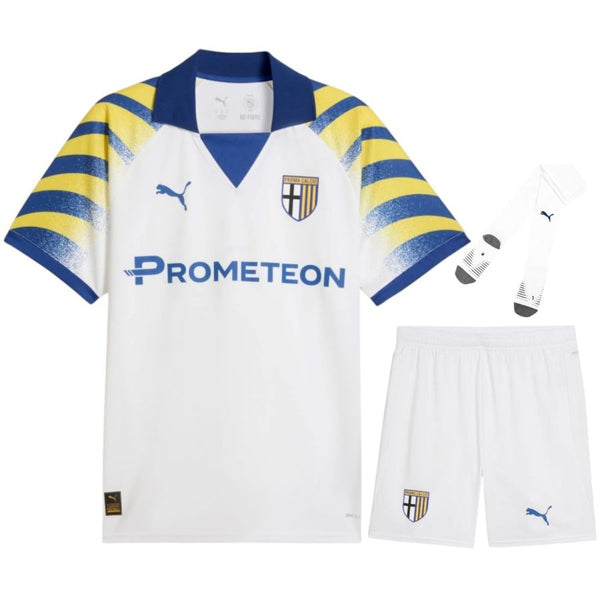 Maillot Parme Calcio 1913 2026 2027 Pas Cher Maillot Kit Enfant - 90+3 - Maillot de Foot Pas Cher