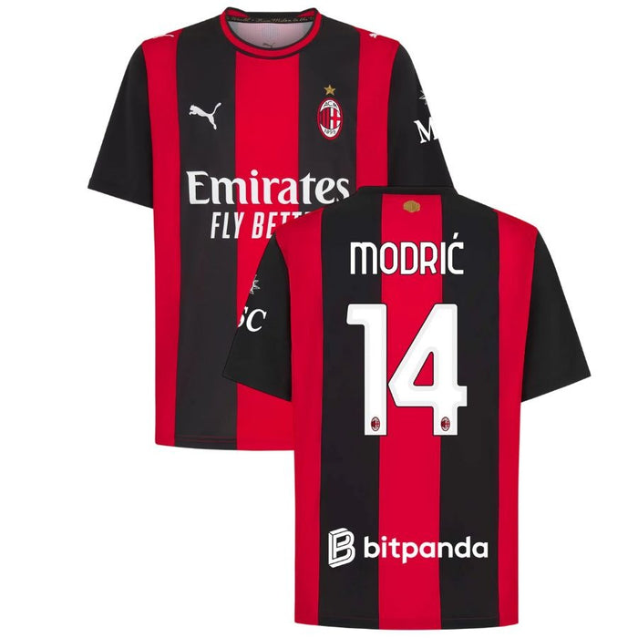 Maillot Milan AC Modric Domicile Homme 2026 2027 Pas Cher - 90+3 | Maillot de Foot Pas Cher 2026 2027