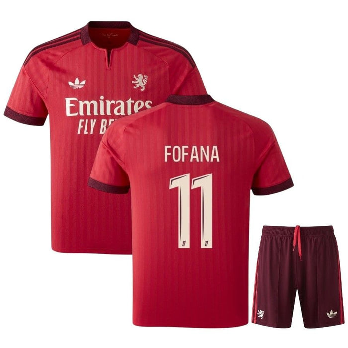Kit Enfant Lyon OL Fofana 2026 2027 Pas Cher - 90+3 | Maillot de Foot Enfant Pas Cher 2026 2027