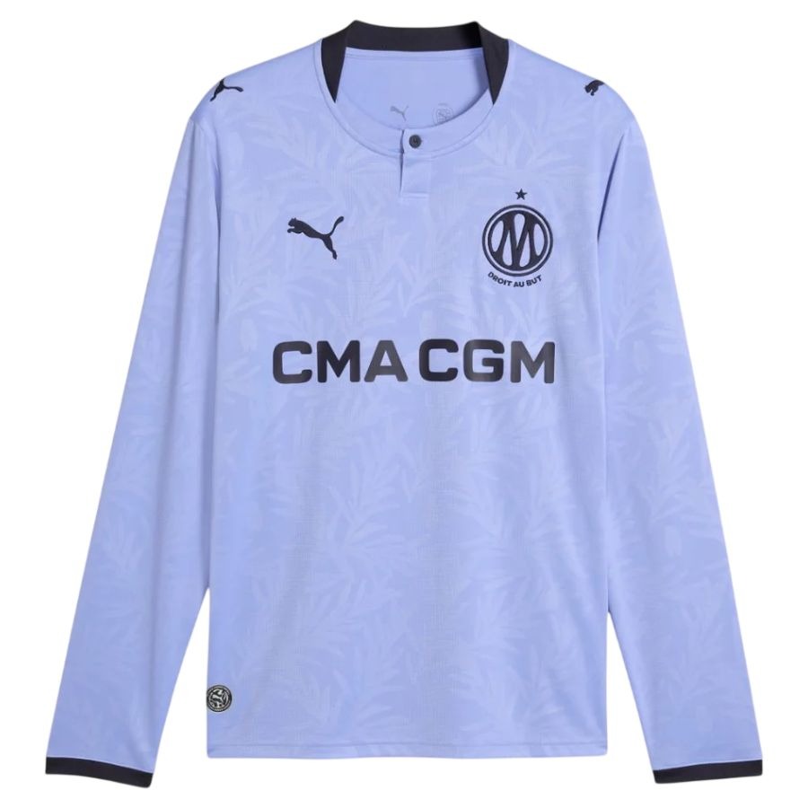 Maillot Marseille OM 2026 2027 Pas Cher Maillot Manche Longue - 90+3 - Maillot de Foot Pas Cher