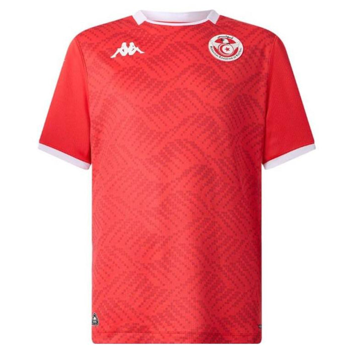 Maillot Tunisie Rouge Domicile Homme 2026 2027 Pas Cher - 90+3 | Maillot de Foot Pas Cher 2026 2027