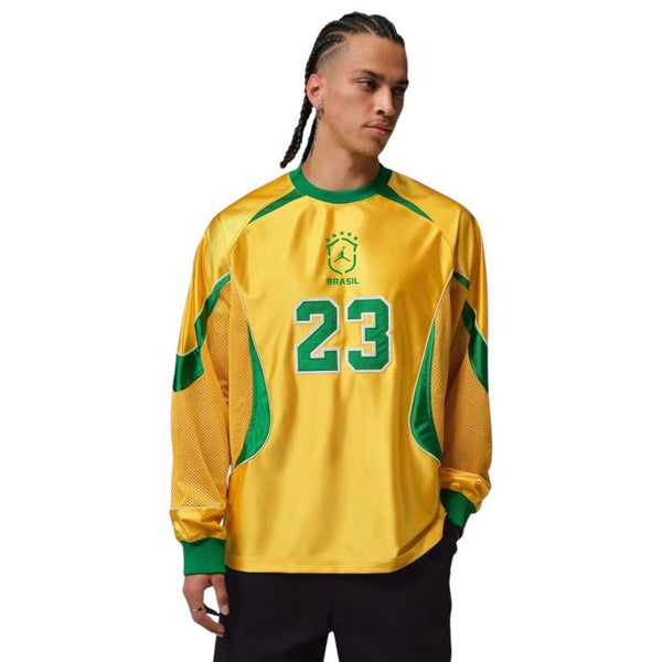 Maillot Bresil Gardien Coupe du Monde 2026 2027 Pas Cher Maillot Manche Longue - 90+3 - Maillot de Foot Pas Cher