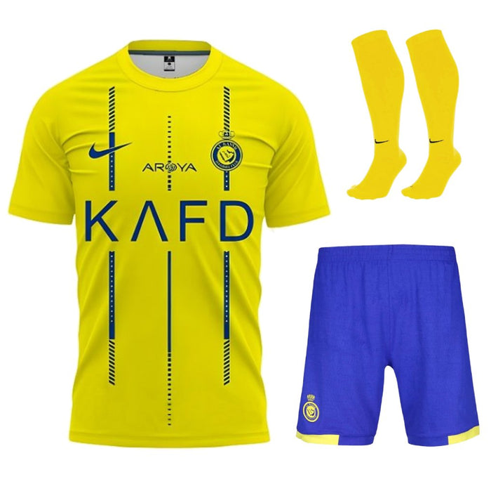 Kit Enfant Al Nassr 2026 2027 Pas Cher - 90+3 | Maillot de Foot Enfant Pas Cher 2026 2027