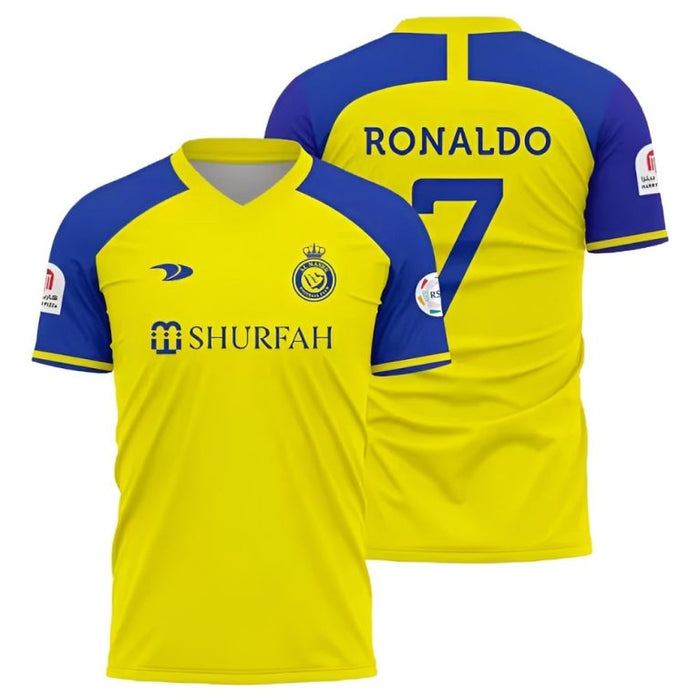 Maillot Ronaldo Al Nassr Domicile Homme 2026 2027 Pas Cher - 90+3 | Maillot de Foot Pas Cher 2026 2027