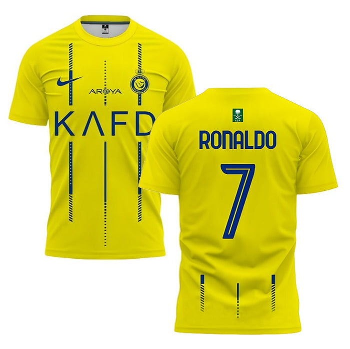 Maillot Ronaldo Al Nassr Domicile Homme 2026 2027 Pas Cher - 90+3 | Maillot de Foot Pas Cher 2026 2027