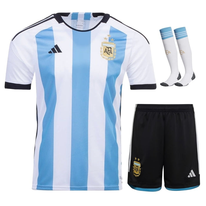 Kit Enfant Argentine 3 étoiles 2026 2027 Pas Cher - 90+3 | Maillot de Foot Enfant Pas Cher 2026 2027