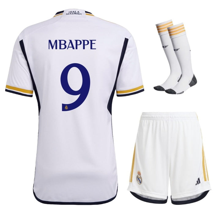 Kit Enfant Mbappe Real Madrid 2026 2027 Pas Cher - 90+3 | Maillot de Foot Enfant Pas Cher 2026 2027