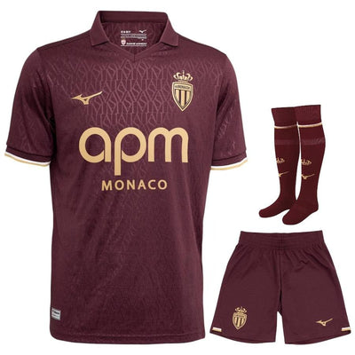 Kit Enfant AS Monaco 2026 2027 Pas Cher - 90+3 | Maillot de Foot Enfant Pas Cher 2026 2027