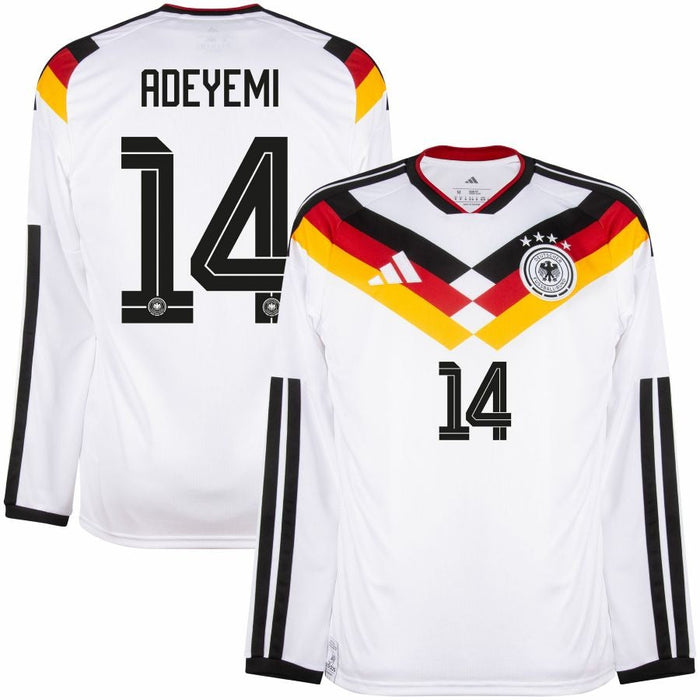 Maillot Adeyemi Allemagne Manches Longues Homme 2026 2027 Pas Cher - 90+3 | Maillot Foot Manches Longues Pas Cher