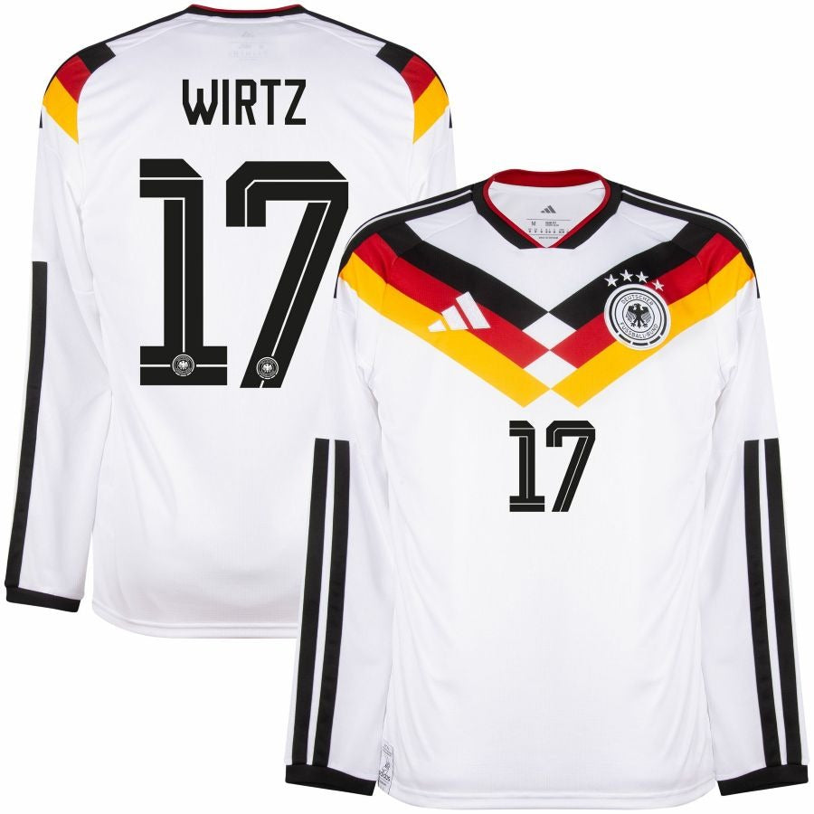 Maillot Wirtz Allemagne 2026 2027 Pas Cher Maillot Manche Longue - 90+3 - Maillot de Foot Pas Cher