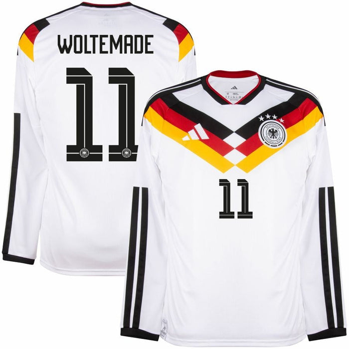 Maillot Woltemade Allemagne Manches Longues Homme 2026 2027 Pas Cher - 90+3 | Maillot Foot Manches Longues Pas Cher