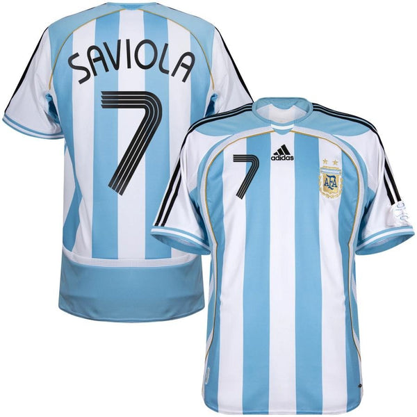 Maillot Argentine Saviola 2026 2027 Pas Cher Maillot Homme - 90+3 - Maillot de Foot Pas Cher