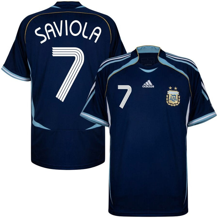 Maillot Argentine Saviola Extérieur Homme 2026 2027 Pas Cher - 90+3 | Maillot de Foot Pas Cher 2026 2027