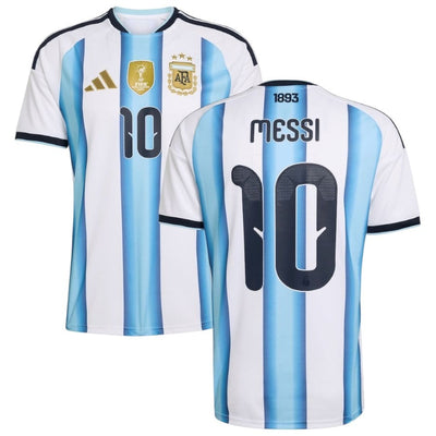 Maillot Argentine Messi 3 étoiles Domicile Homme 2026 2027 Pas Cher - 90+3 | Maillot de Foot Pas Cher 2026 2027