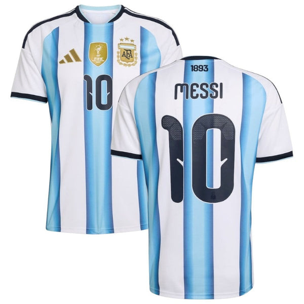 Maillot Argentine Messi 3 étoiles 2026 2027 Pas Cher Maillot Homme - 90+3 - Maillot de Foot Pas Cher