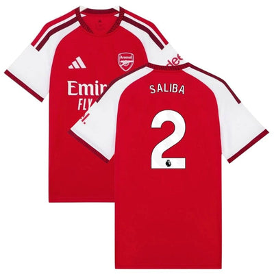 Maillot Arsenal Saliba Domicile Homme 2026 2027 Pas Cher - 90+3 | Maillot de Foot Pas Cher 2026 2027