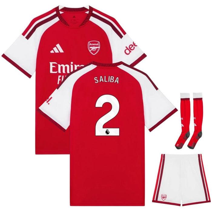 Kit Enfant Arsenal Saliba 2026 2027 Pas Cher - 90+3 | Maillot de Foot Enfant Pas Cher 2026 2027