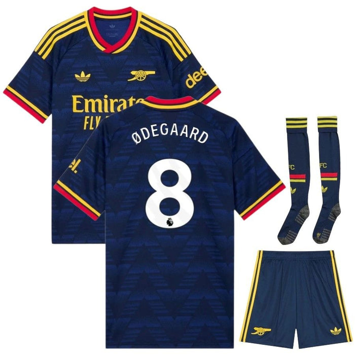 Kit Enfant Arsenal Odegaard 2026 2027 Pas Cher - 90+3 | Maillot de Foot Enfant Pas Cher 2026 2027