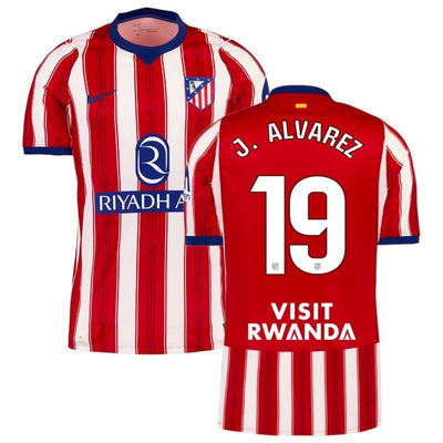 Maillot Atletico Madrid Alvarez Domicile Homme 2026 2027 Pas Cher - 90+3 | Maillot de Foot Pas Cher 2026 2027