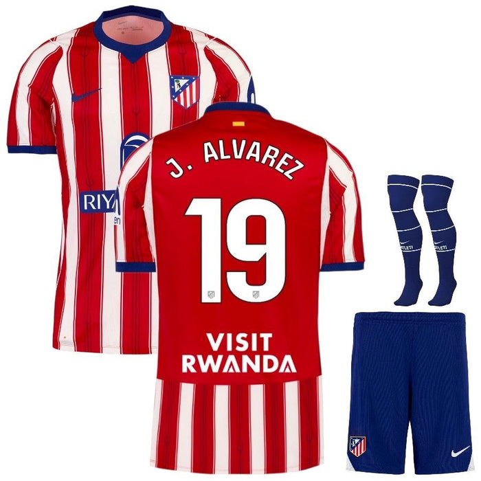 Kit Enfant Atletico Madrid Alvarez 2026 2027 Pas Cher - 90+3 | Maillot de Foot Enfant Pas Cher 2026 2027