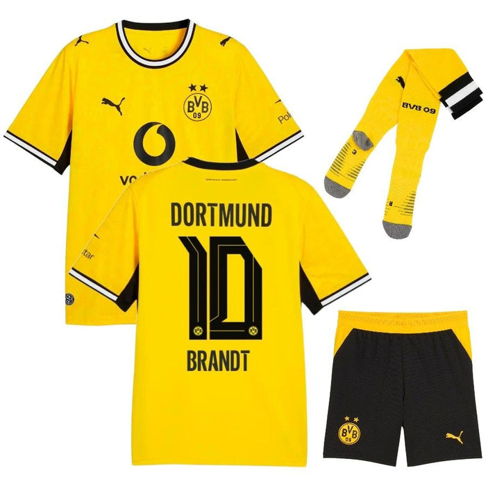 Kit Enfant BVB Dortmund Brandt 2026 2027 Pas Cher - 90+3 | Maillot de Foot Enfant Pas Cher 2026 2027