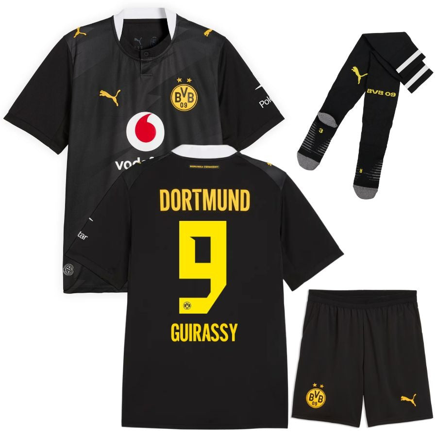 Maillot BVB Dortmund Guirassy 2026 2027 Pas Cher Maillot Kit Enfant - 90+3 - Maillot de Foot Pas Cher