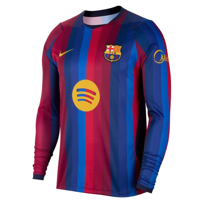 Maillot Barcelone Manches Longues Domicile Homme 2026 2027 Pas Cher - 90+3 | Maillot Foot Manches Longues Pas Cher