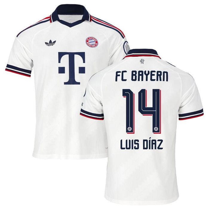 Maillot Bayern Munich Luis Diaz Extérieur Homme 2026 2027 Pas Cher - 90+3 | Maillot de Foot Pas Cher 2026 2027