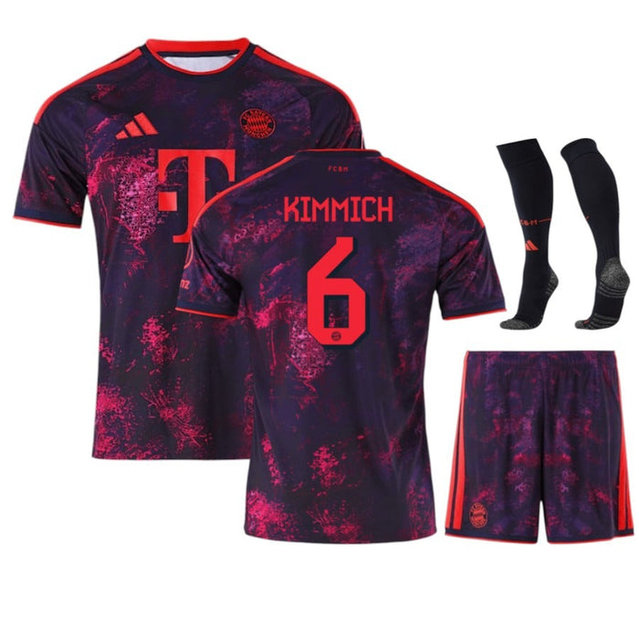 Kit Enfant Bayern Munich Kimmich 2026 2027 Pas Cher - 90+3 | Maillot de Foot Enfant Pas Cher 2026 2027