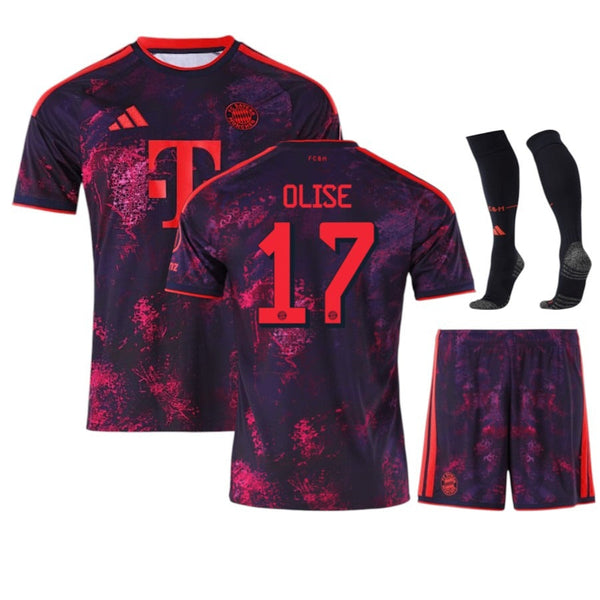 Maillot Bayern Munich Olise 2026 2027 Pas Cher Maillot Kit Enfant - 90+3 - Maillot de Foot Pas Cher