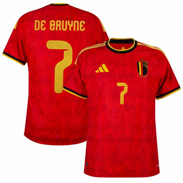 Maillot Belgique De Bruyne Domicile Homme 2026 2027 Pas Cher - 90+3 | Maillot de Foot Pas Cher 2026 2027
