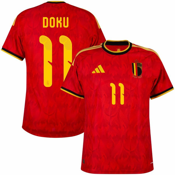 Maillot Belgique Doku 2026 2027 Pas Cher Maillot Homme - 90+3 - Maillot de Foot Pas Cher