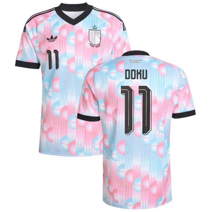 Maillot Belgique Doku Extérieur Homme 2026 2027 Pas Cher - 90+3 | Maillot de Foot Pas Cher 2026 2027