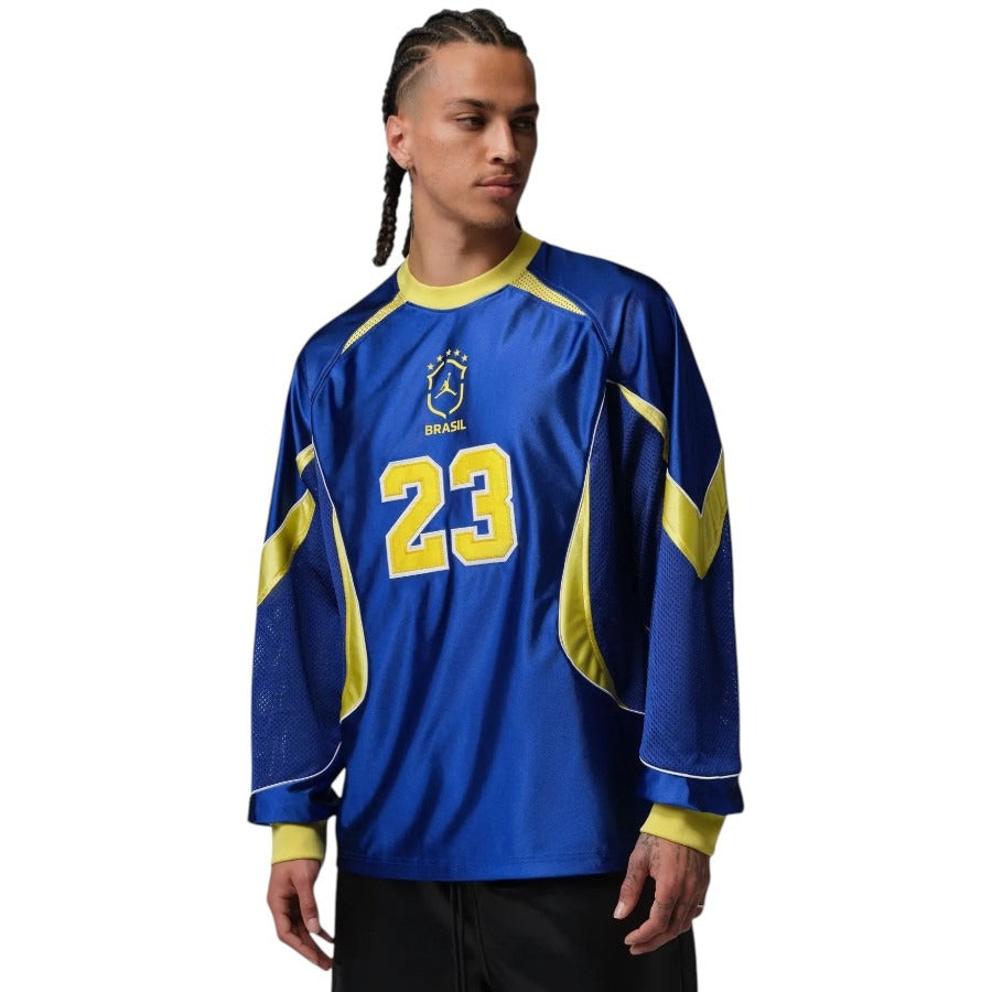 Maillot Bresil Gardien Coupe du Monde 2026 2027 Pas Cher Maillot Manche Longue - 90+3 - Maillot de Foot Pas Cher
