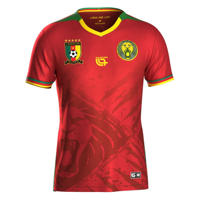 Maillot Cameroun Extérieur Homme 2026 2027 Pas Cher - 90+3 | Maillot de Foot Pas Cher 2026 2027