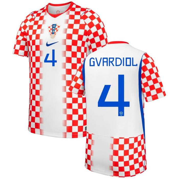 Maillot Croatie Gvardiol Domicile Homme 2026 2027 Pas Cher - 90+3 | Maillot de Foot Pas Cher 2026 2027