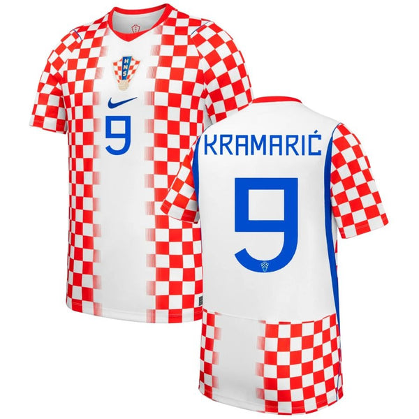 Maillot Croatie Kramaric 2026 2027 Pas Cher Maillot Homme - 90+3 - Maillot de Foot Pas Cher