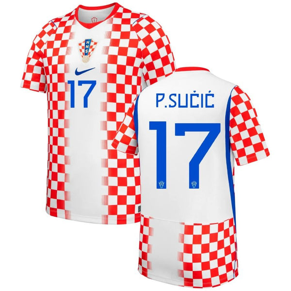 Maillot Croatie P.Sucic 2026 2027 Pas Cher Maillot Homme - 90+3 - Maillot de Foot Pas Cher