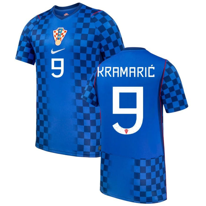 Maillot Croatie Kramaric Extérieur Homme 2026 2027 Pas Cher - 90+3 | Maillot de Foot Pas Cher 2026 2027
