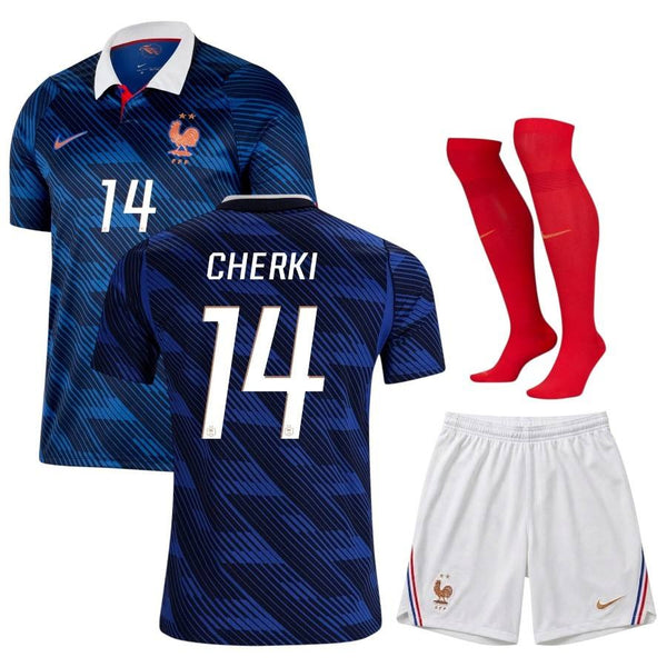 Maillot France Cherki 2026 2027 Pas Cher Maillot Kit Enfant - 90+3 - Maillot de Foot Pas Cher
