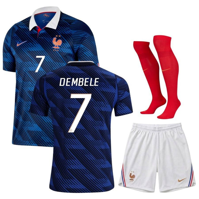Kit Enfant France Dembele 2026 2027 Pas Cher - 90+3 | Maillot de Foot Enfant Pas Cher 2026 2027