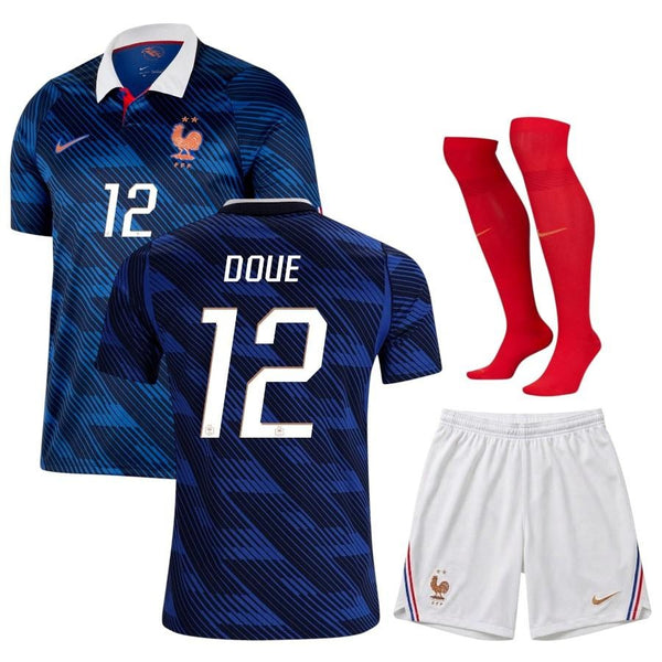 Maillot France Doue 2026 2027 Pas Cher Maillot Kit Enfant - 90+3 - Maillot de Foot Pas Cher