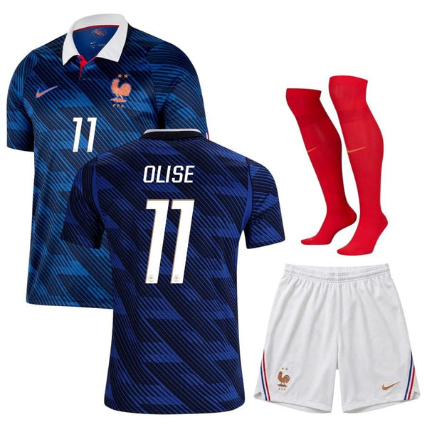 Maillot France Olise 2026 2027 Pas Cher Maillot Kit Enfant - 90+3 - Maillot de Foot Pas Cher