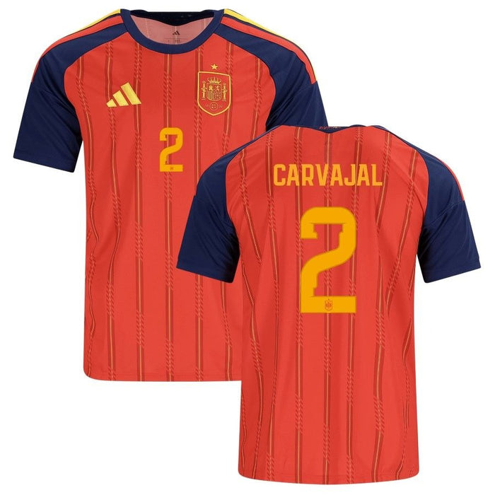 Maillot Espagne Carvajal Domicile Homme 2026 2027 Pas Cher - 90+3 | Maillot de Foot Pas Cher 2026 2027