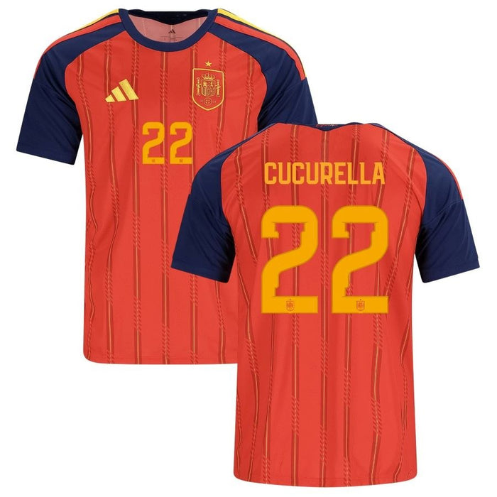 Maillot Espagne Cucurella Domicile Homme 2026 2027 Pas Cher - 90+3 | Maillot de Foot Pas Cher 2026 2027