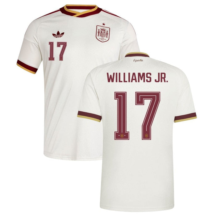 Maillot Espagne Williams Jr. Extérieur Homme 2026 2027 Pas Cher - 90+3 | Maillot de Foot Pas Cher 2026 2027